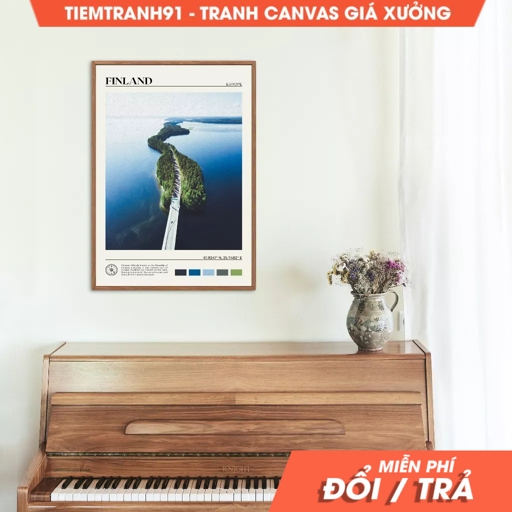 Tranh treo tường, Oil Paint, Finland Wall Art, Finland Poster, Finland Photo, Finland Wall Decor, Eu