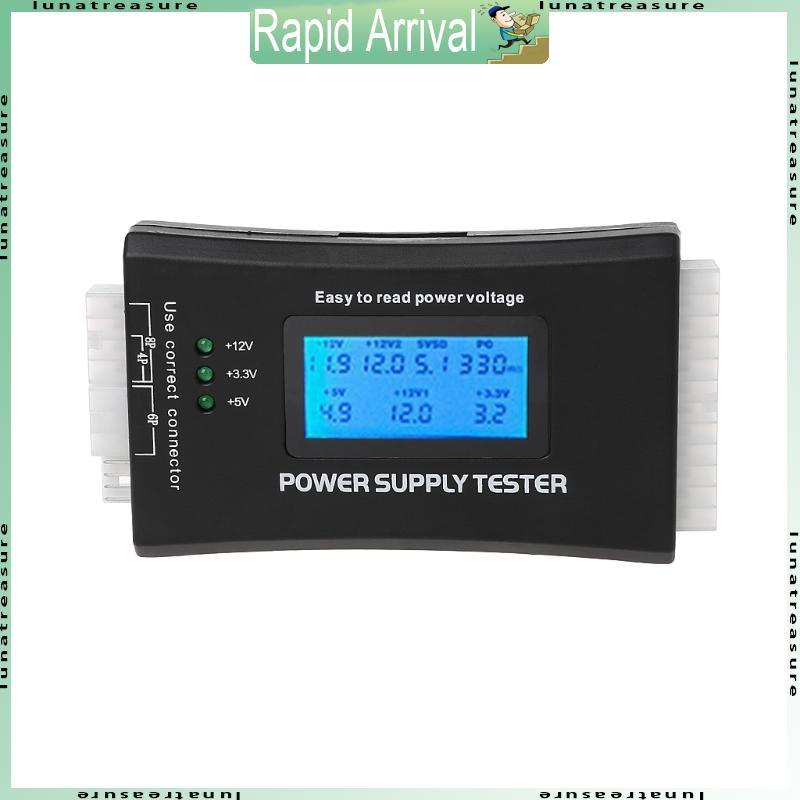 Lun Máy Tính PC Power Supply Test ATX ITX IDE HDD BYI Connectors Power Supply Test với 1 Màn Hình LC