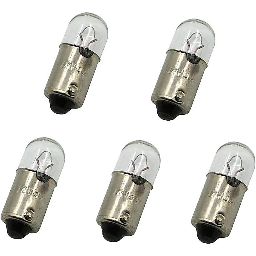 Bộ đèn thay thế motoparty Đồng hồ đo 5 chiếc 12V 3W 12Volt 3Watt Đồng hồ tốc độ Bóng đèn thu nhỏ cho