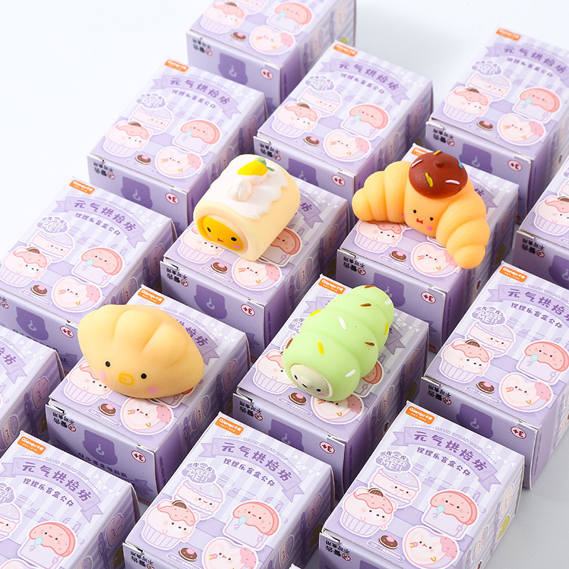 Nướng Mochi Squishy Đồ Chơi Mù Hộp Giảm Căng Thẳng Tăng Chậm Dango Fidget Cảm Giác TPR Cho Trẻ Em Ng