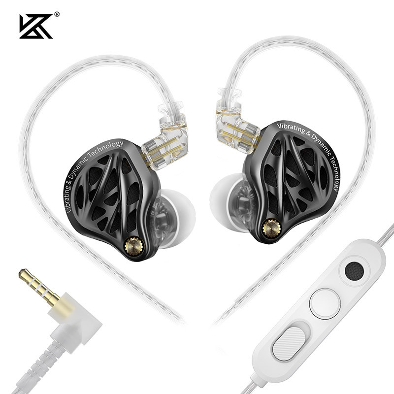 Tai nghe rung tần số thấp KZ Vibe X Tai nghe âm trầm sâu HiFi IEM Âm thanh nổi Tai nghe nhét để chơi game âm nhạc