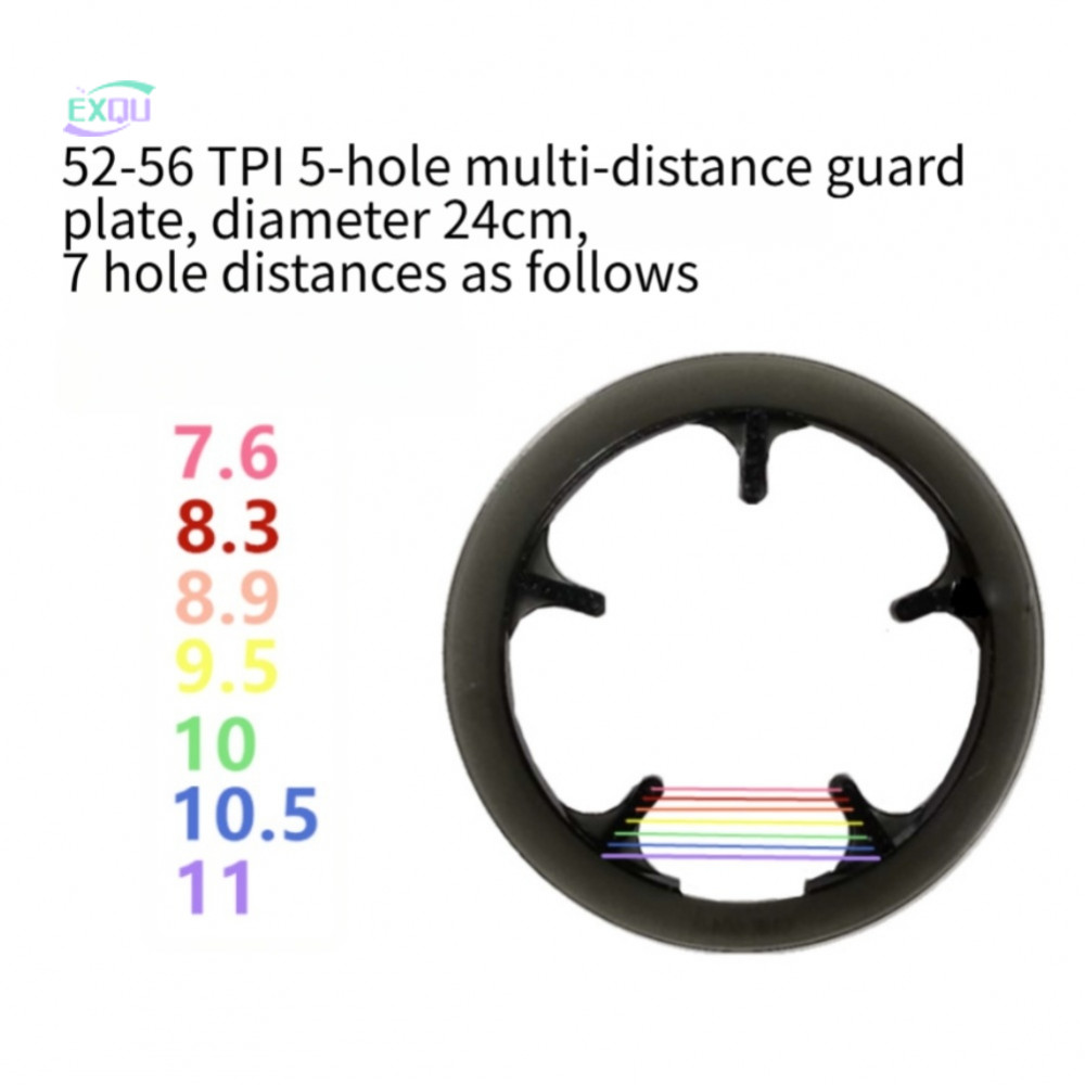 Nhựa Chainring Guard 72g Thiết Kế Nhẹ Cho 52T 53T 56T 130 BCD Road Cranks
