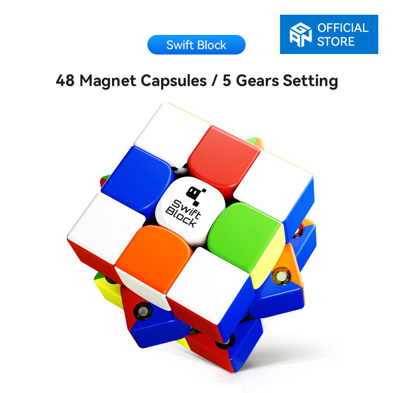GAN Swift Block 355S Đồ chơi xếp hình khối 3x3 dành cho người mới bắt đầu từ tính
