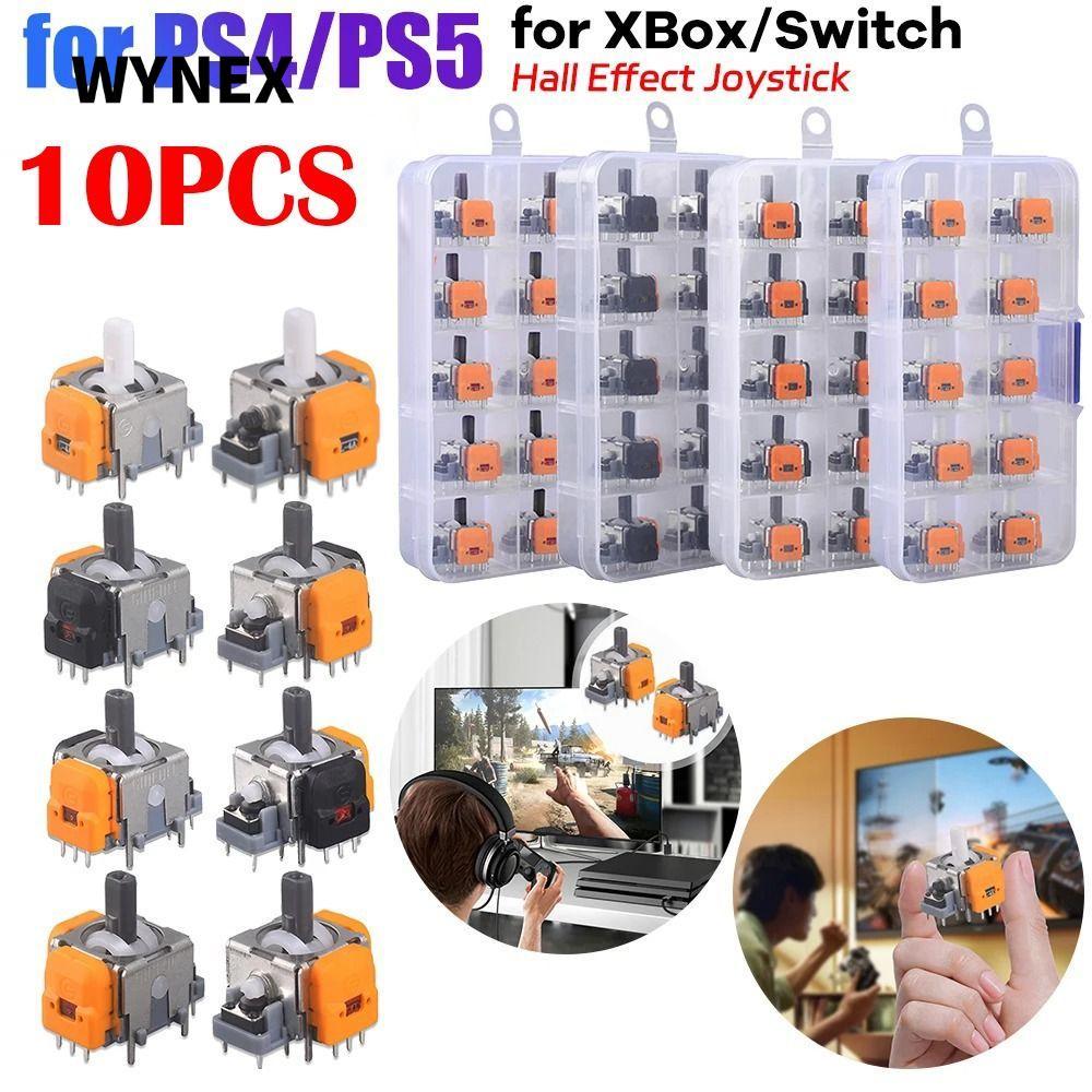 WYNEX 10 CÁI Bộ điều khiển Thumb Stick, Cần điều khiển hiệu ứng Hall cảm biến tương tự có thể chứng 