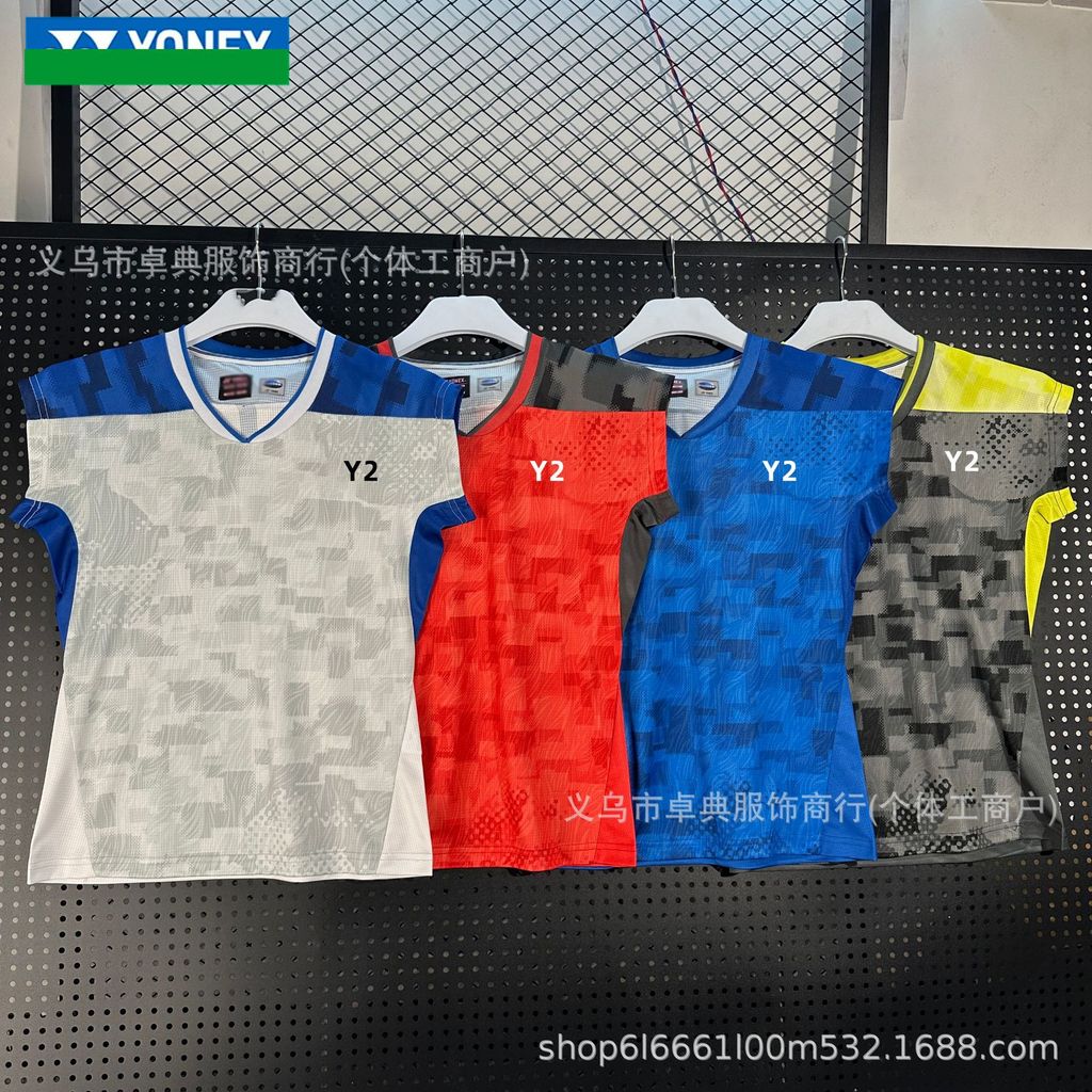 2026 New High-End JP Version Competition Clothing YY Badminton Clothing Men's and Women's Flying Sle