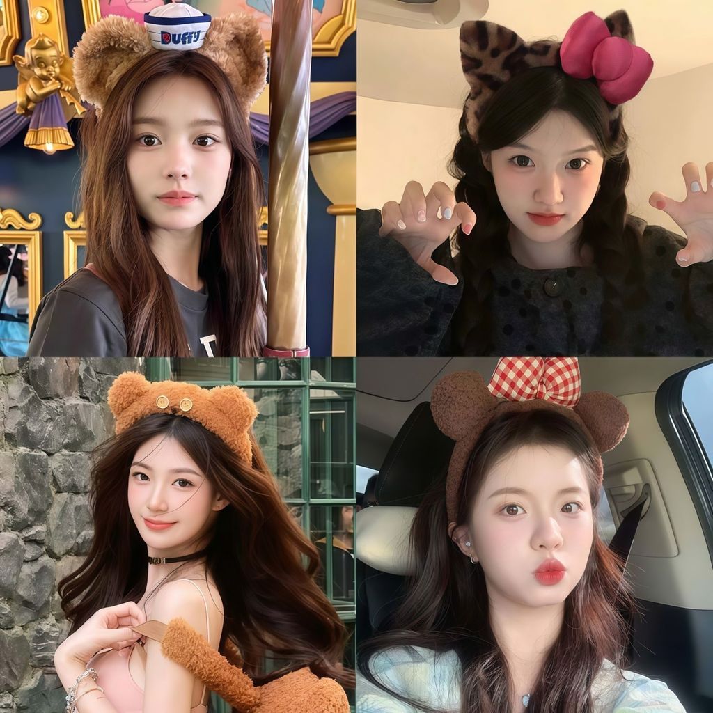 Disney Duffy Duffy Duffy Gấu Tóc Dễ Thương Thủy Thủ Hải Quân Công Viên Giải Trí Ảnh Băng Đô Mũ Sang 