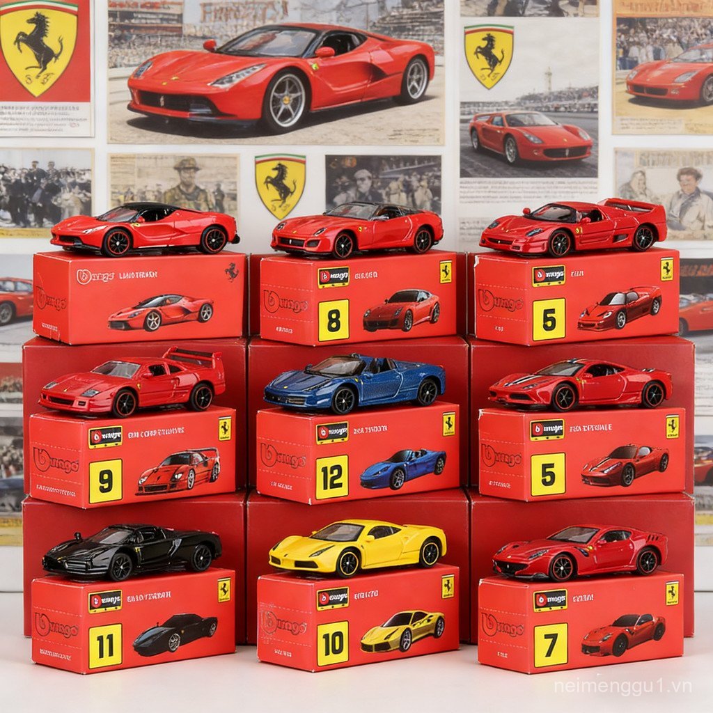 PISN 1: 64 Ferrari 90 812 3 Lafa 458 Enzohe Đồ chơi mô hình YISN