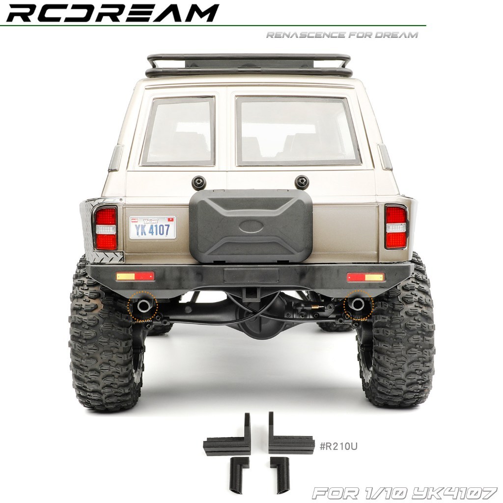 RCDream Mô Phỏng Ống Xả / Ống Xả Đầu Cho 1 / 10 YIKONG YK4107 RC Mô Hình Xe Bánh Xích Nâng Cấp Phụ K