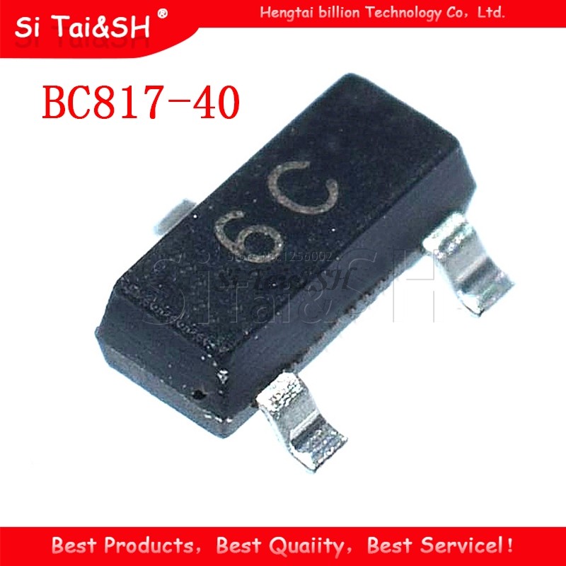 100 chiếc BC817-40 SOT23 BC817 SOT 6C NPN đa năng bóng bán dẫn mới và