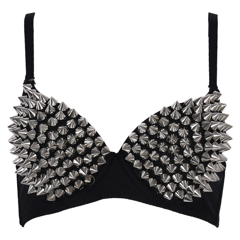 Cross-in Willow Nail Bra Quần Lót Punk Hộp Đêm Thanh Trang Phục Sân Khấu DS Bụng Khiêu Vũ Hiệu Suất 