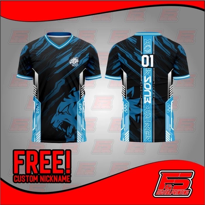 2026FREE TÙY CHỈNH NICKNAME Jersey Evos 2023 Esports Mới 2023 Mpl Id Season Bisa Custom Nama 11mobil