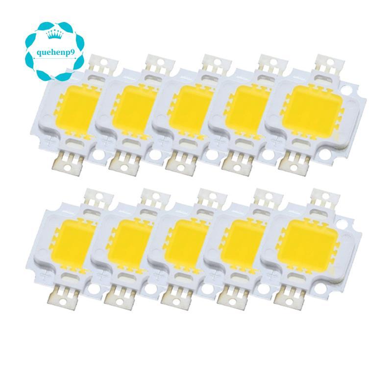 Bóng đèn LED Chip trắng / trắng ấm 10W 10 chiếc 10w cho đèn lũ Đèn công suất cao Ánh sáng trắng ấm