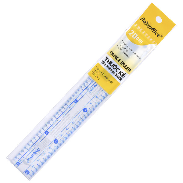 Combo 10 Thước thẳng Flexoffice FOSR02