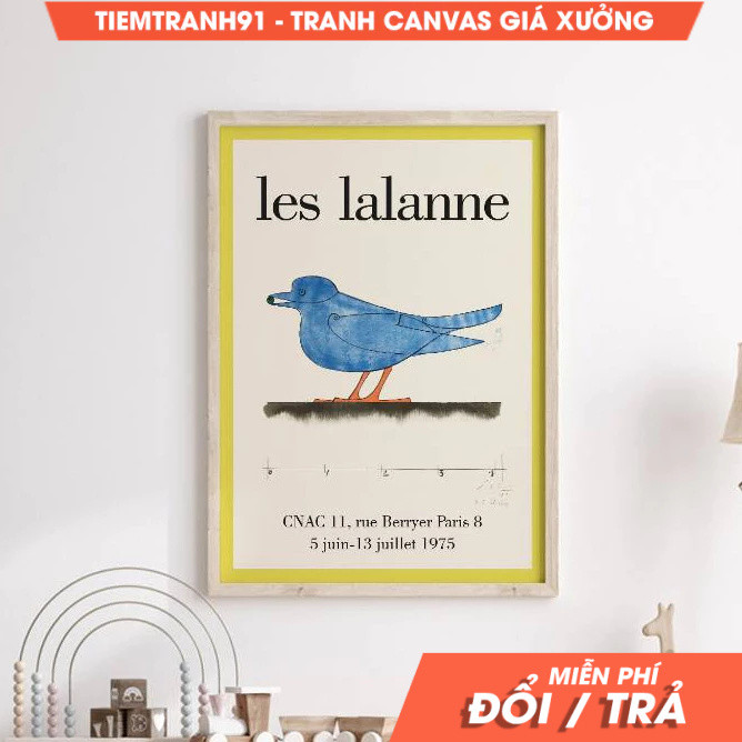 Tranh treo tường, Les Lalanne Exhibition Poster Paris, Cnac Exhibit 1975, Mid Century Modern, Wall A