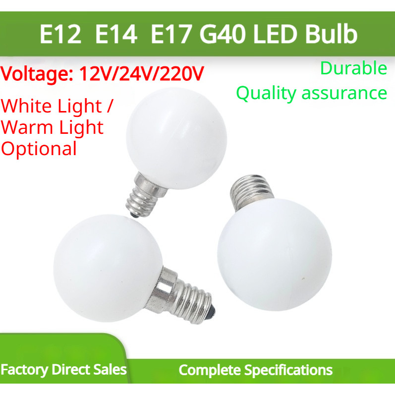 [12V / 24V / 220V] E12 / E14 / E16 / E17] Bóng đèn LED G40 Gương trang điểm Trang trí bóng đèn rồng
