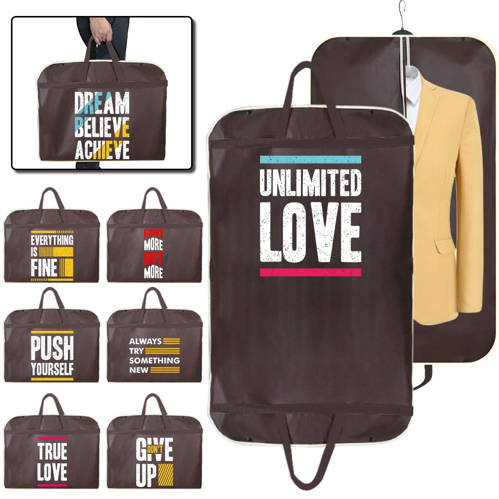 Dust Cover Suit Cover Non-Woven Garment Protector Coat Cover Wardrobe Hanging phrase Series