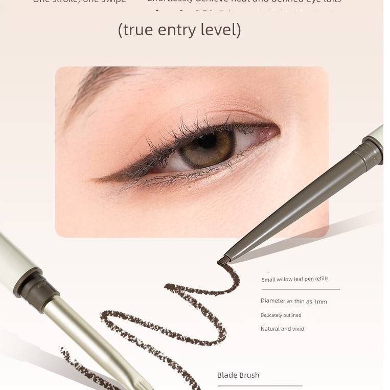 bút chì kẻ mắt chì kẻ mắt Bút Gel Bút Kẻ Mắt Ukiss Blade Chống Thấm Nước Chống lem Hai Đầu Cói Lâu D