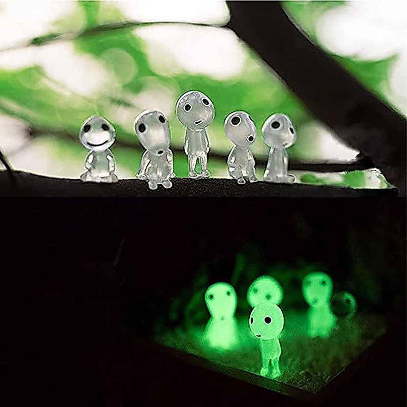 5 Chiếc Dạ Quang Mononoke Kodama Cây Tượng Cổ Tích Để Trang Trí Sân Vườn