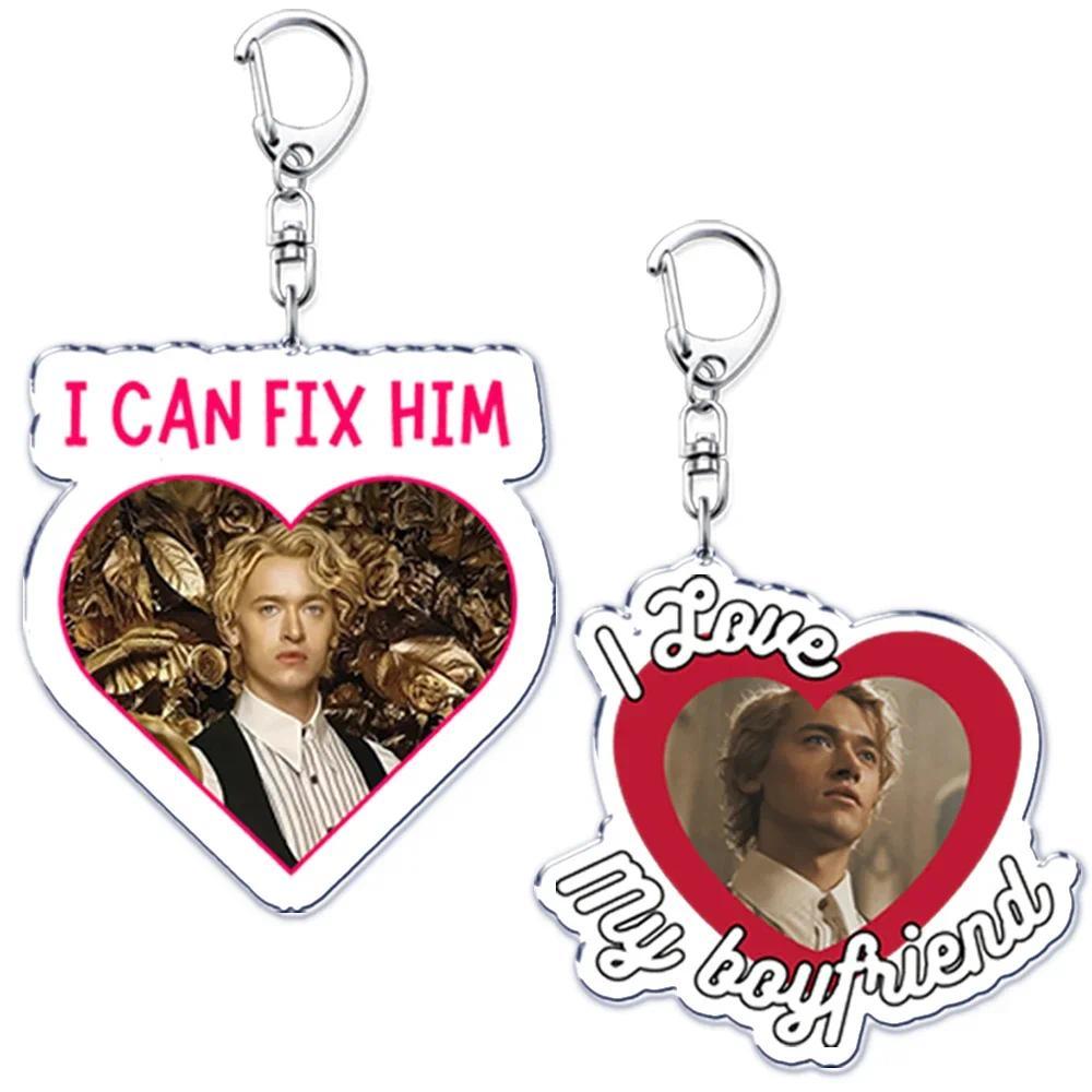 Coriolanunow I Can Fix Him Key Chain Móc khóas Hunger Games Tom Blyth Ring for Accessories Bag Penda