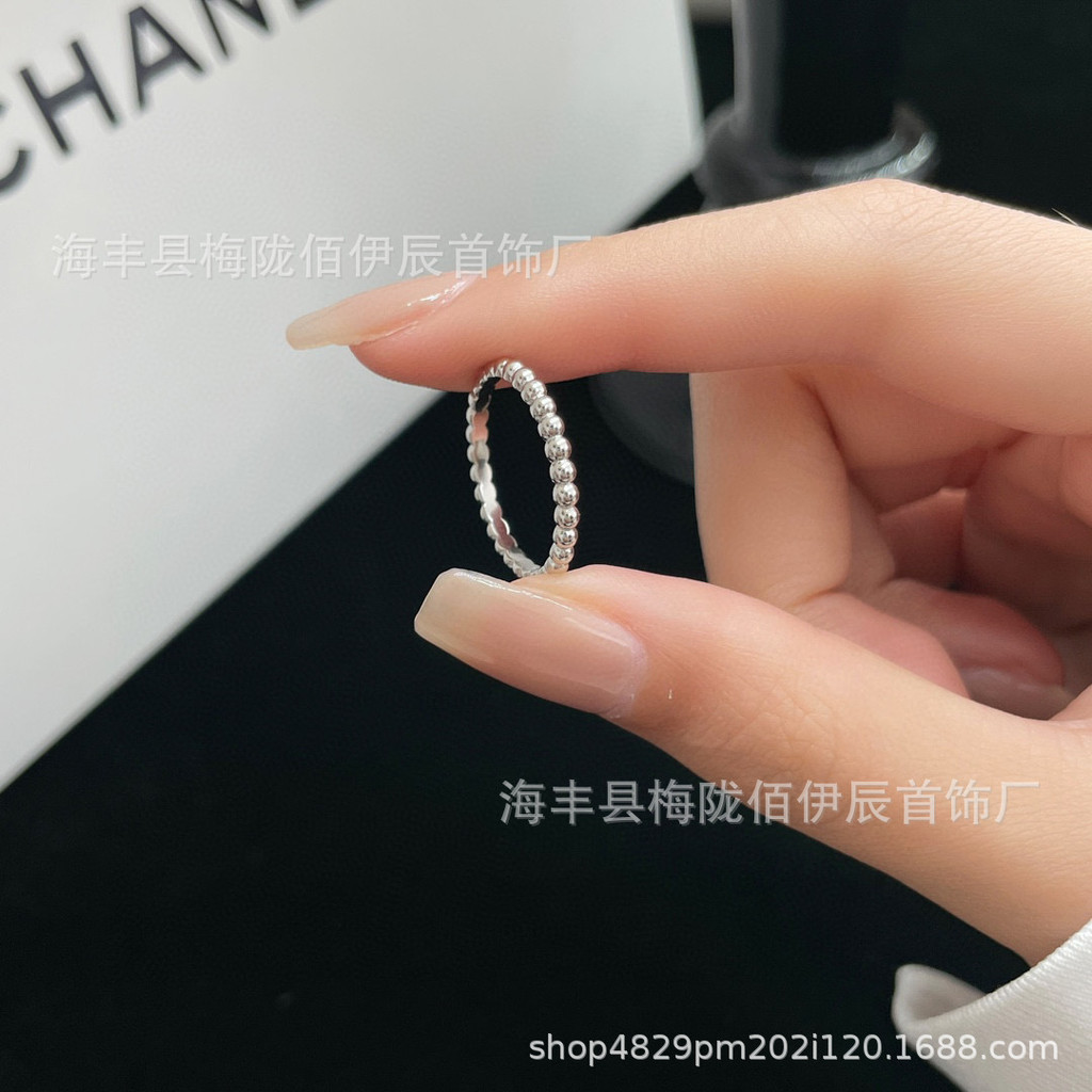 GLVZ Fanfan Ya Baby Bead Ring, Thick Plated Bead Ring18k Delicate couple's rings are exquisite