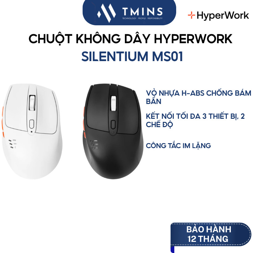Chuột không dây HyperWork Silentium MS01