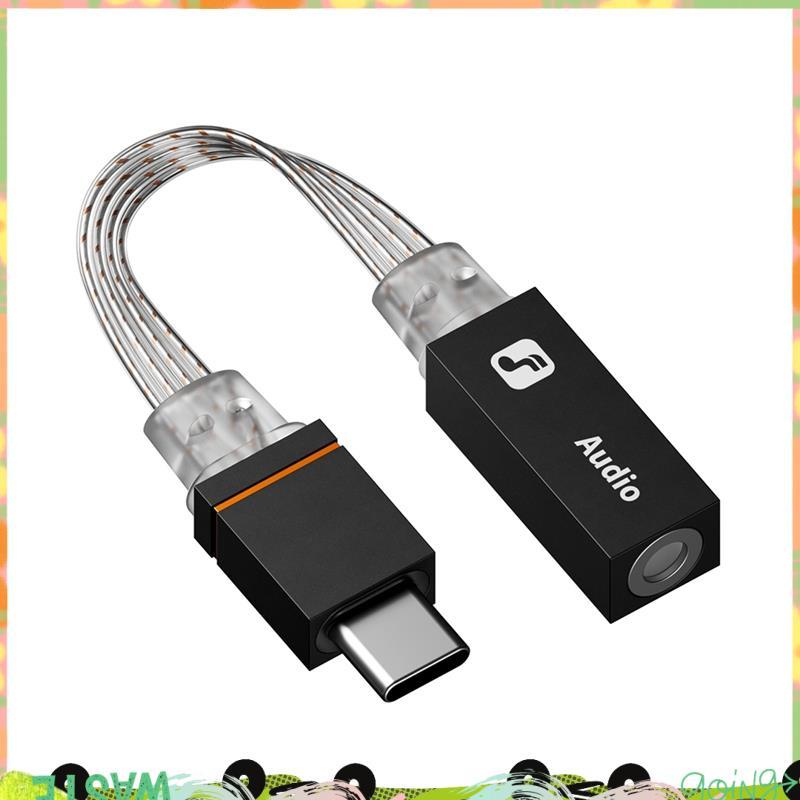 Bộ khuếch đại tai nghe USB D2 CX31993 Nhôm USB-C sang 3,5mm Hỗ trợ đầu vào MIC Chip CX31993