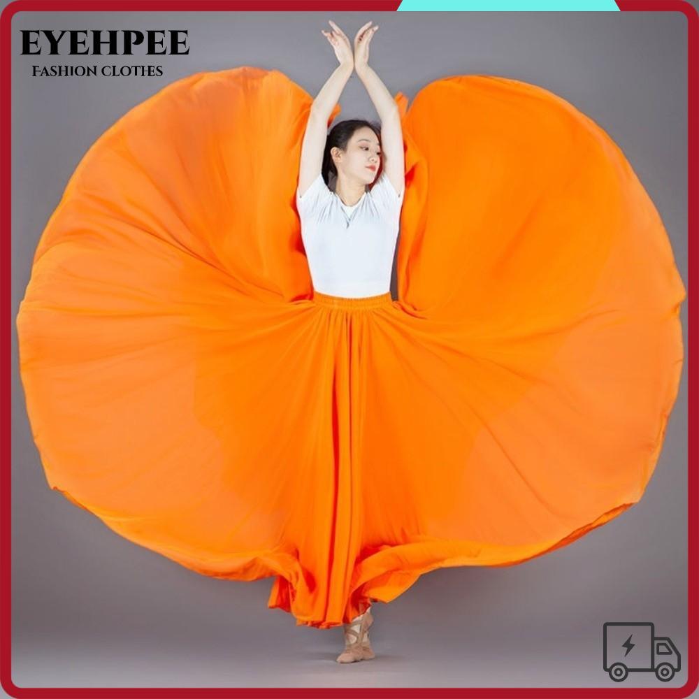Váy nữ YEHPEE Gypsy, Váy Flamenco Tây Ban Nha lễ hội 720 độ, Phòng khiêu vũ xoay lớn thời trang khiê