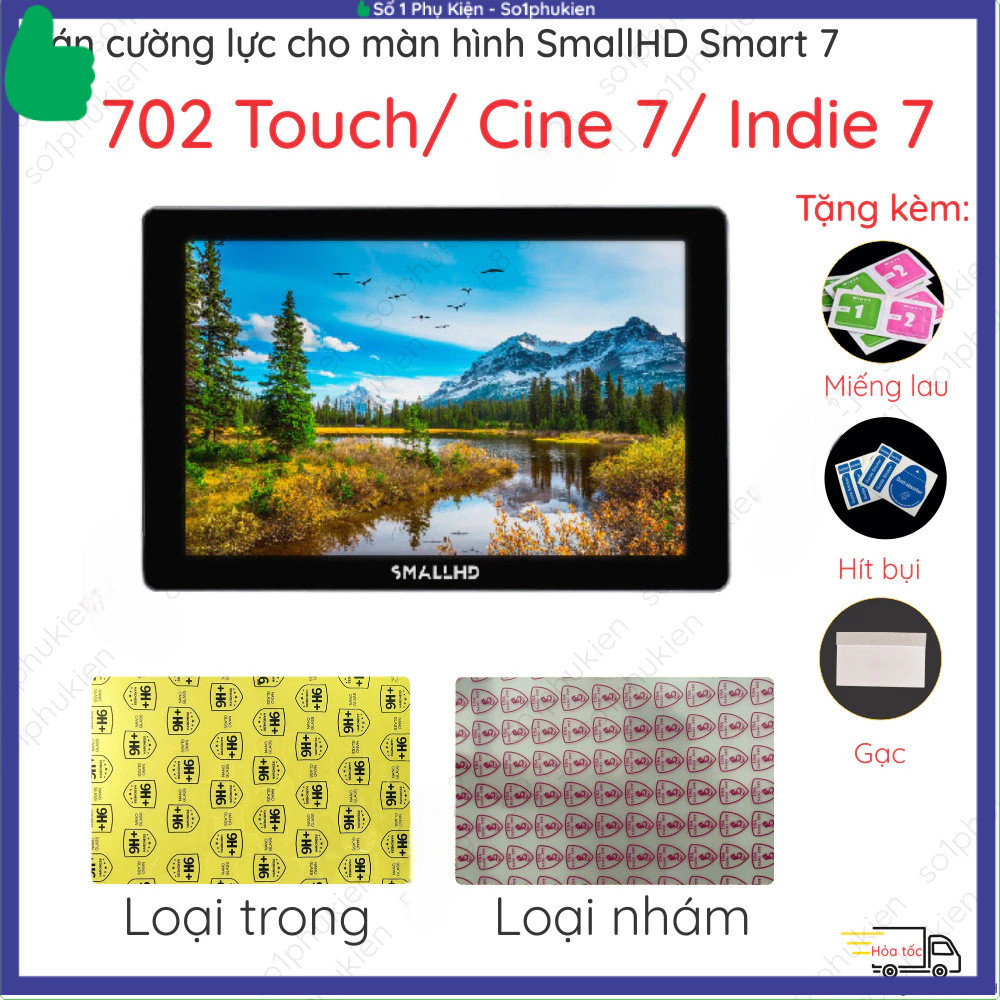 Dán màn hình cường lực cho SmallHD Smart 702 Bright Cine Atomos FEELWORLD F5 F6 Plus V2 S55 V3 Portk
