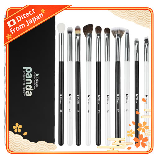 【Direct From JAPAN】DUcare Bộ cọ phấn mắt 10 chiếc mini - Cọ chuyên dụng trang điểm mắt - Lông tự nhi