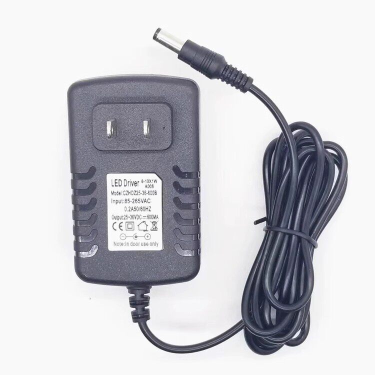 Thích hợp cho chiếu sáng Starlight 8-12W Đèn LED di động Chuyển mạch Dây nguồn 25V-36V300MA Adapter