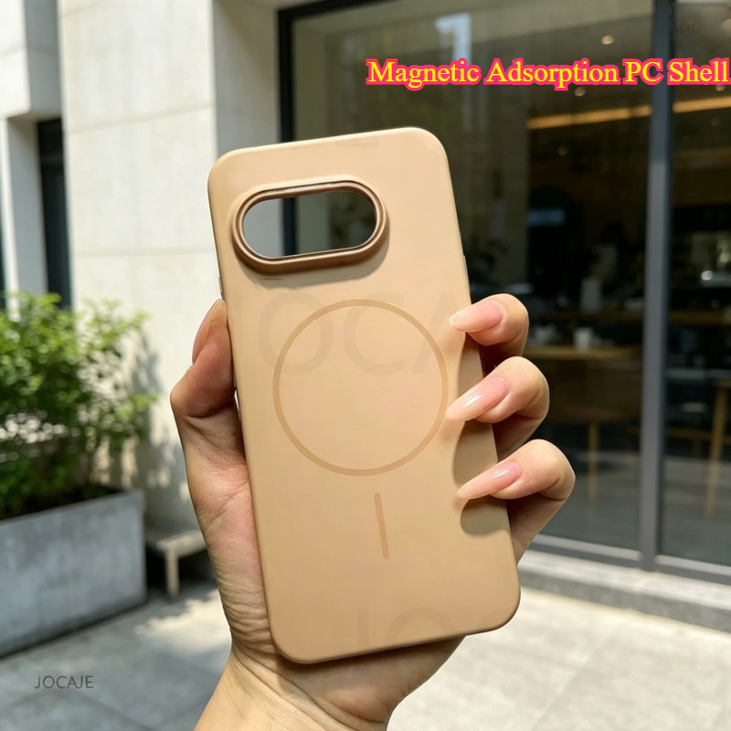 Dành Cho Google Pixel 10A Hấp Phụ Từ Tính Matte Pc Bìa Cứng Cho Pixel 10a 9a 8a Sạc Không Dây Chống 
