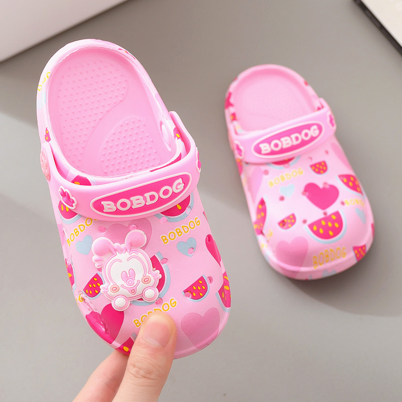 Bobdog / Bobdog Dép Trẻ Em Chính Hãng Mùa Hè Tập Đi Chống Trơn Trượt Giày Sandal Trẻ Em Đi Biển