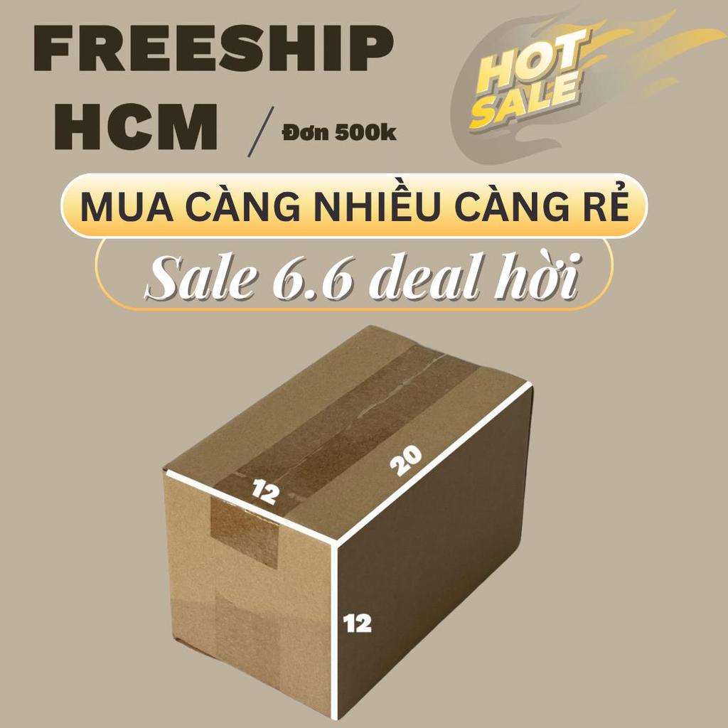 Hộp Carton Thường 20x12x12 Combo 100 Cái