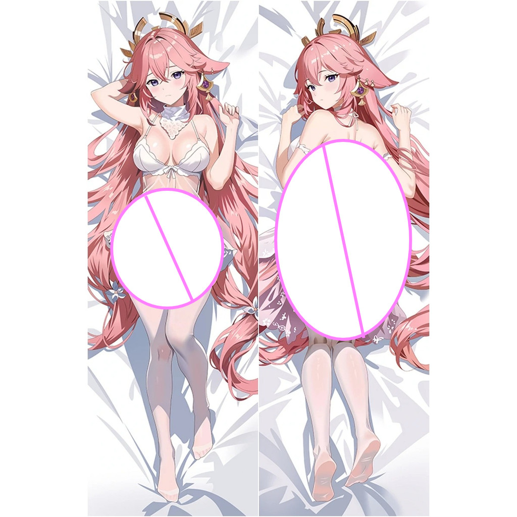 Game Impact Yae Miko Cosplay Dakimakura Gối Ôm Body Prop
