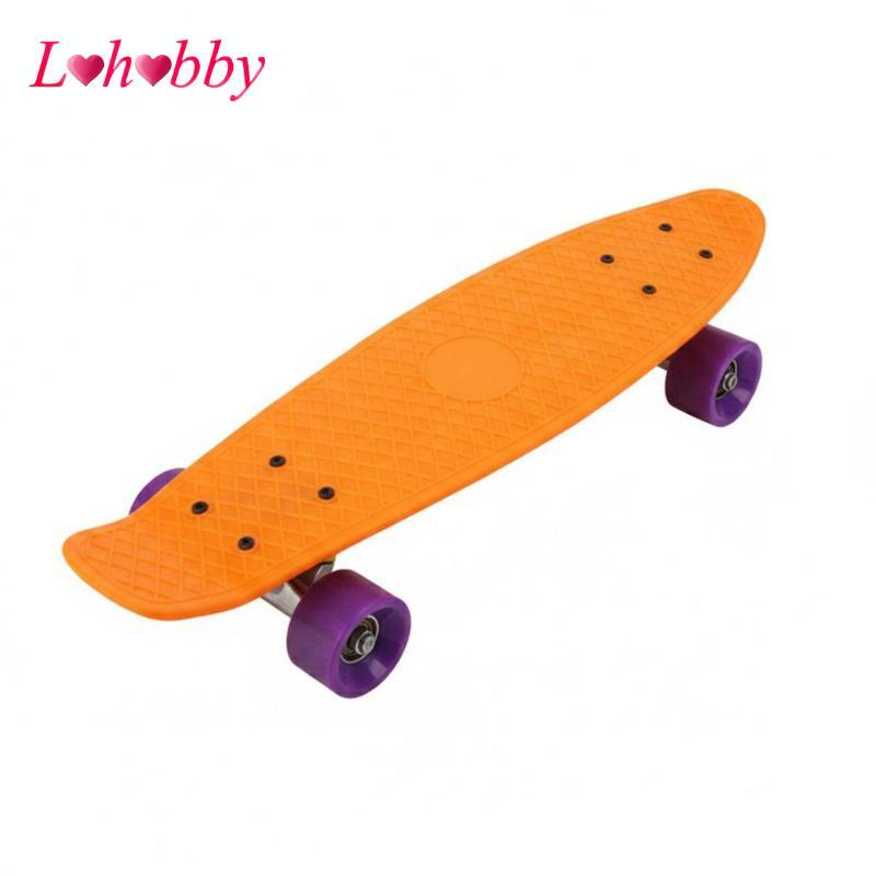 Ván Trượt Nhỏ Nhỏ Nhỏ Nhựa Penny Board Di Động Cruiser Thể Thao Gear Cho Trẻ Em Thanh Thiếu Niên Ngư