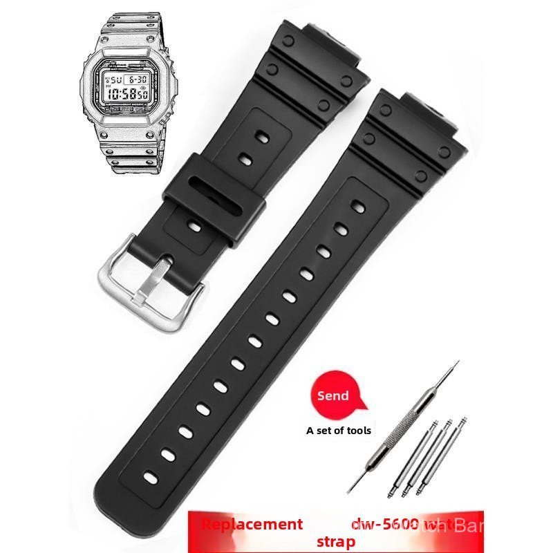 Dây đeo thay thế silicon cho đồng hồ vuông DW5600, GW-5000, 5035, GW-M5610, Nam