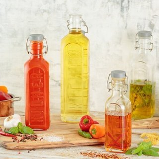 Kilner - Chai Thủy Tinh Nút Xám