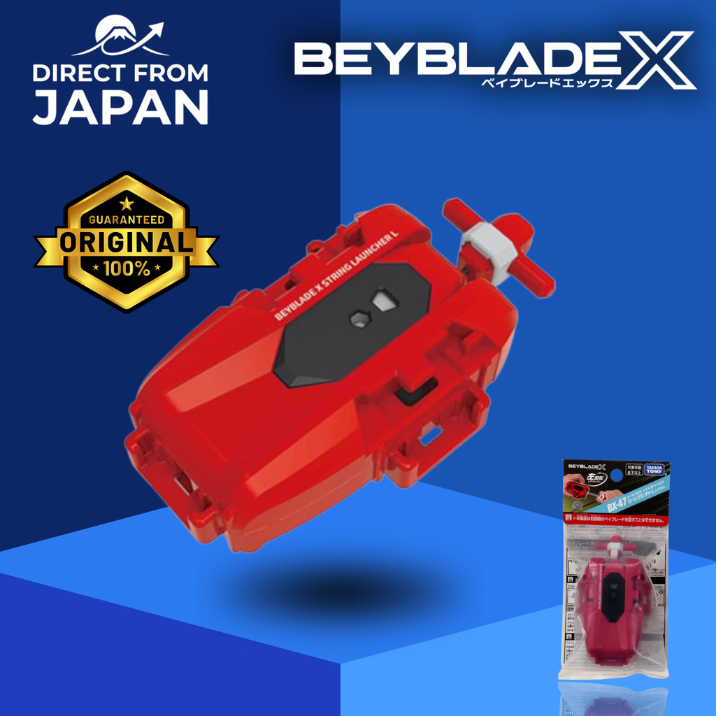 TAKARA TOMY BEYBLADE X BX-47 String Launcher L Red Version