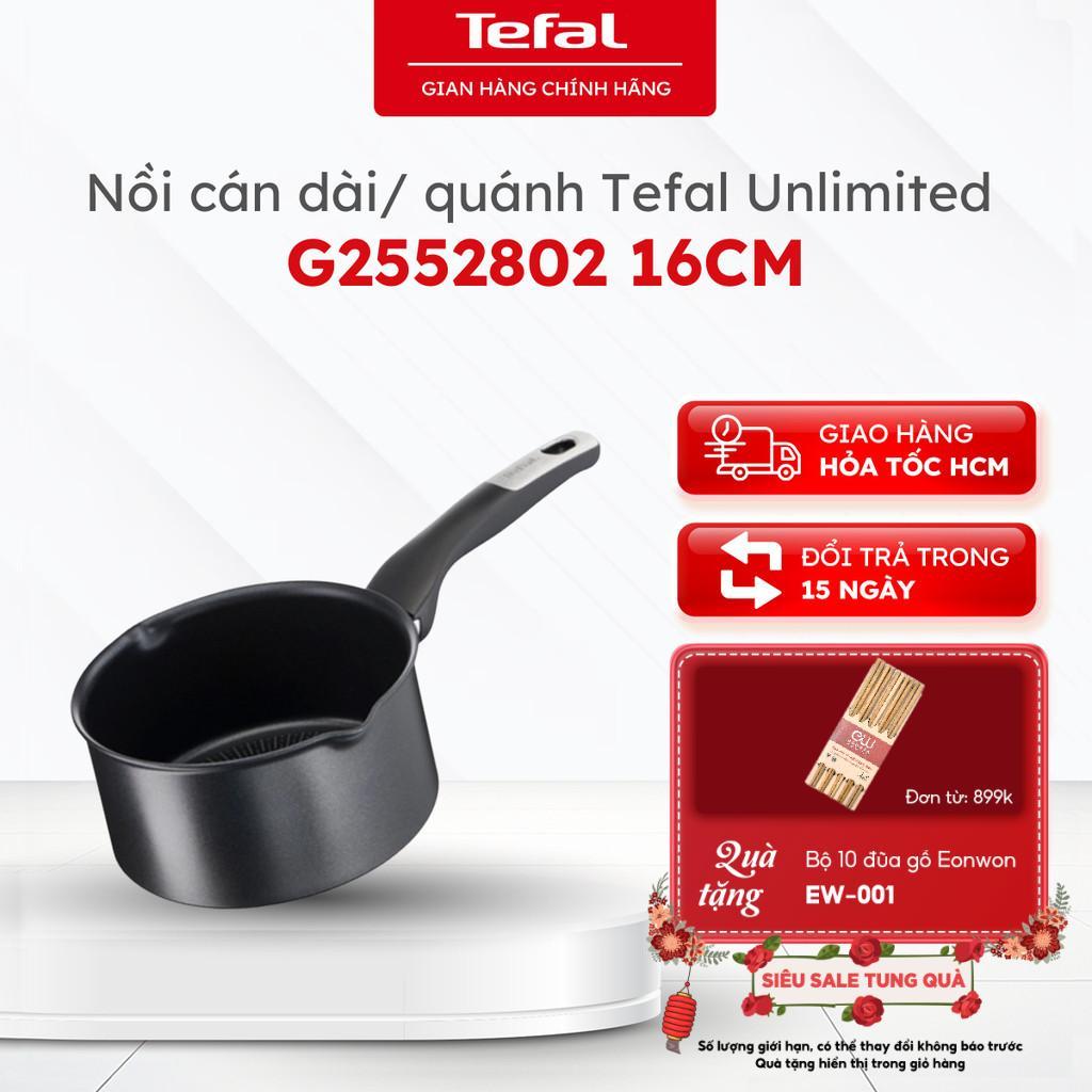 Nồi cán dài/ quánh Tefal Unlimited 16cm (G2552802) - Chính hãng, bảo hành 24 tháng [HOẢ TỐC]