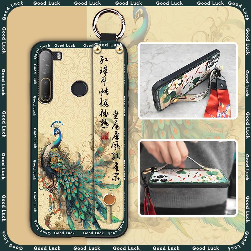 Lotus Trend HTC D20 Pro / Desire 20 Pro Vỏ Điện Thoại Vòng Trung Niên Sáng Tạo Họa Tiết Koi Dây Chốn