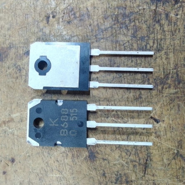 Cặp transistor công suất B688 mới – 2SB688 vỏ TO-3P