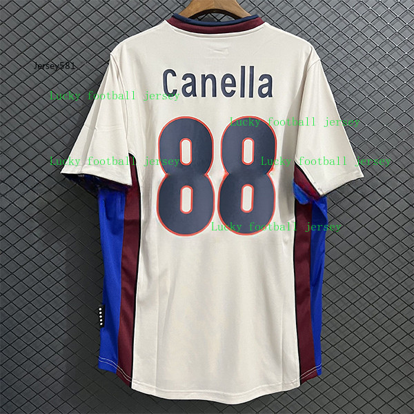 Còn hàng1998 / 99 Retro Barcelona Sân khách Jersey Vintage Áo bóng đá 98 / 99 AAA +