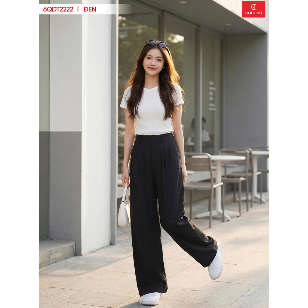 Quần Tây Linen Nữ Cardina Ống Suông Form Đẹp Thoáng Mát Cao Cấp Nhiều Màu Thời Trang 6QDT22