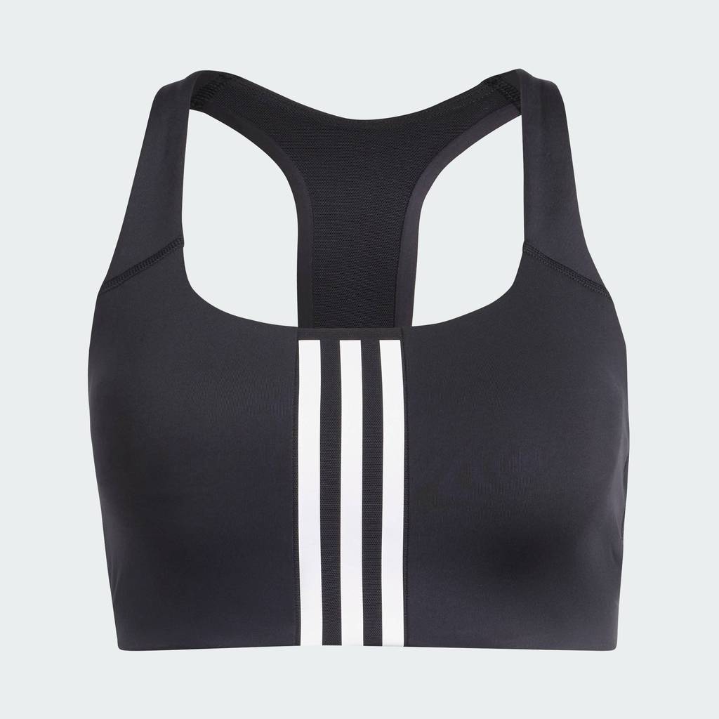 adidas Gym & Training Áo Bra Training Medium Support 3 Stripes Nữ Đen IQ3369
