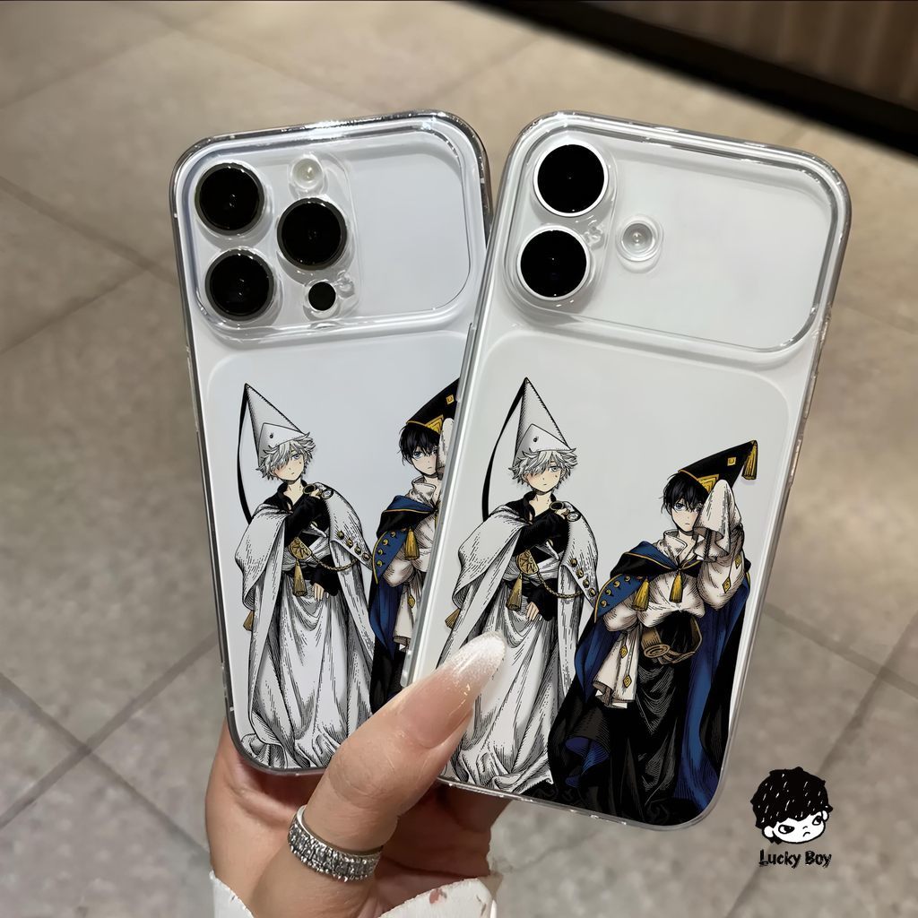 Ốp Xưởng Phép Thuật thoại siêu mỏng màu trơn đơn giản cho Iphone 17 Pro Max 16 15 14 13 12 11 Pro Bả