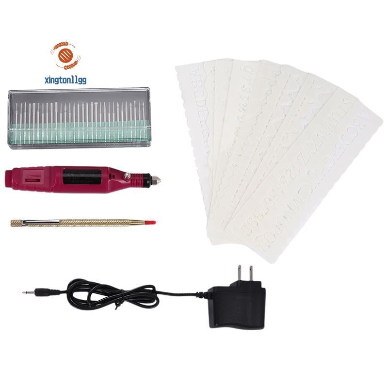 Bút khắc mini bằng điện Bộ dụng cụ khắc tự làm mini cho kim loại Thủy tinh gốm sứ Trang sức gỗ bằng 
