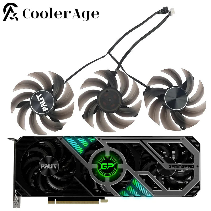 Dành Cho Palit GeForce RTX 3070 3080 3060Ti 3070Ti 3080Ti Quạt Card Video 82MM TH8015S2H-PC001 Card 