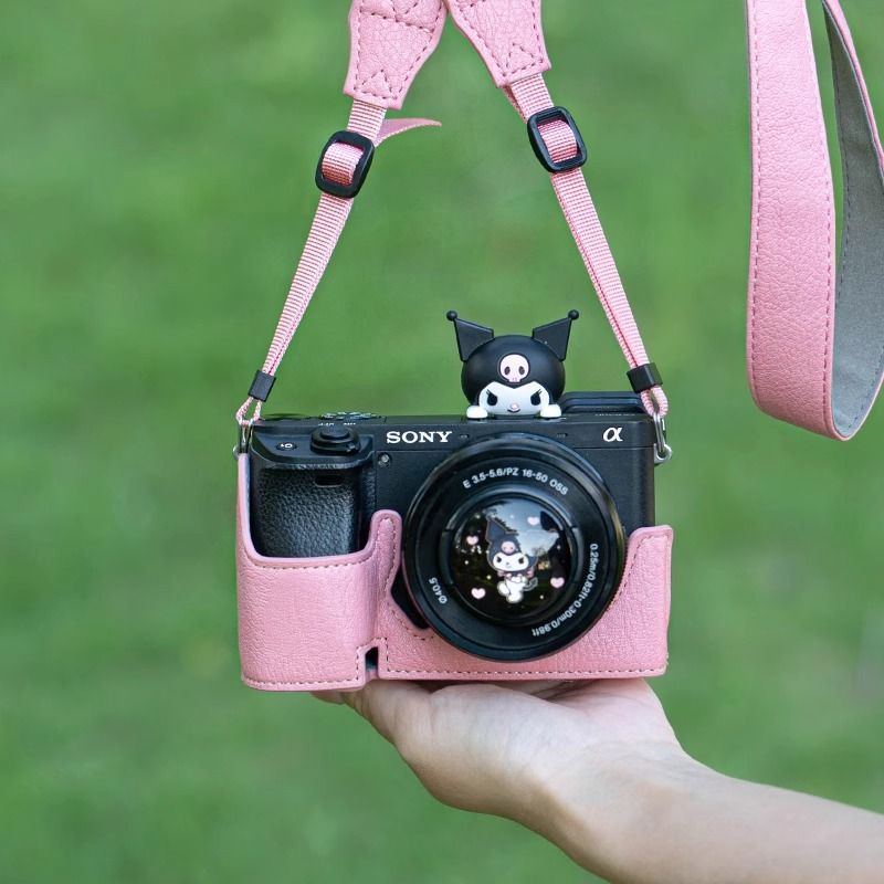 Ốp bảo vệ camera Sony A6400 A6700 Túi đựng máy ảnh a6300 Base A6000 Micro Vỏ da đơn a6100