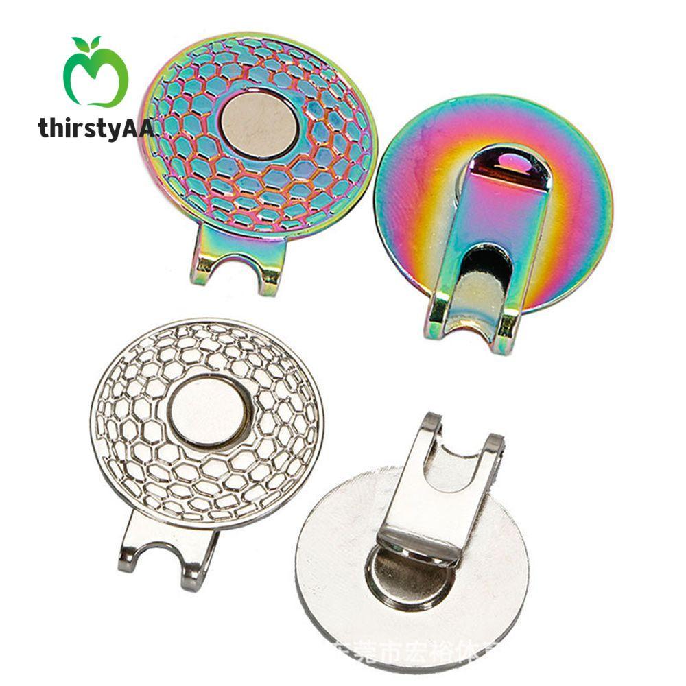 THIRSTYAA Golf Ball Marker Golf Training Aid 20 / 25mm Ball Marker Holder 20 / 25mm Kim Loại Golf Ma