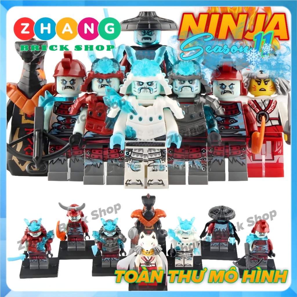 Mô hình nhân vật Ninja season 11 Blizzard Warrior General Vex Ice Emperor Char Akita PRCK GA123 130 